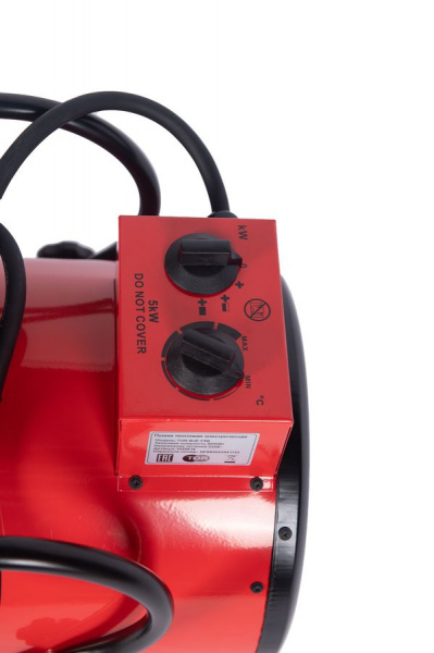 Пушка тепловая электрическая TOR BJE-F5B 5 кВт 220В ТЭН из нержавеющей стали