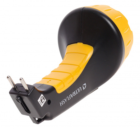 Фонарь C-3815 15 LED BLACK/YELLOW с аккумулятором, 2 режима 220V ULTRAFLASH /1/5/40