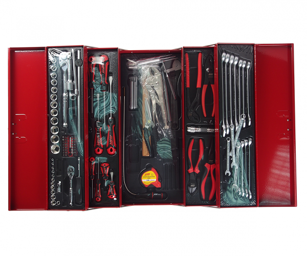 JTC Набор инструментов 108 предметов 1/4",1/2" в переносном инстр. ящике 535х258х225мм (5 лотков) JTC JTC Набор инструментов 108 предметов 1/4",1/2" в переносном инстр. ящике 535х258х225мм (5 лотков) JTC