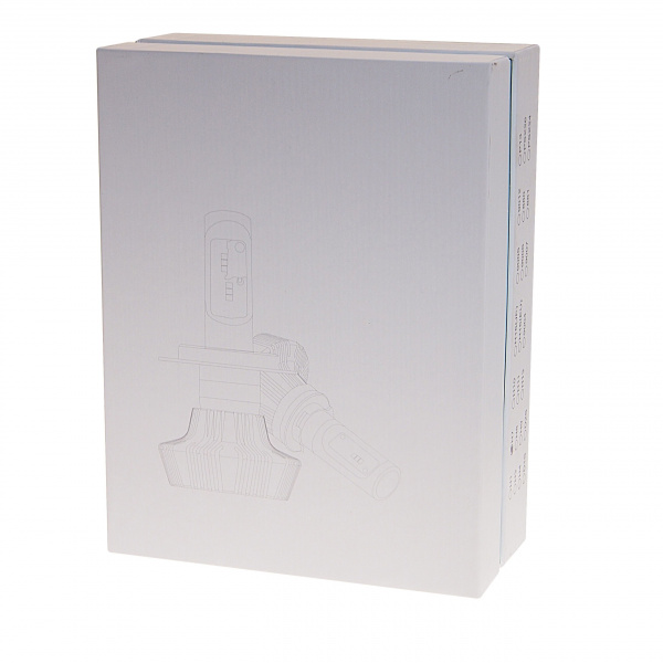 Автолампа H7 BRIGHT WHITE 6 SMD 6200K с блоком (2шт) 12-24V 6000лм MEGAPOWER /1/10