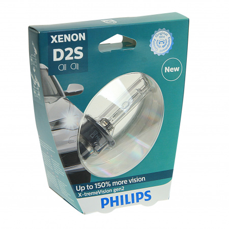 Автолампа D2S (35) P32d-2+150%  Xenon X-treme Vision gen2 4800K (блистер) 85V PHILIPS /1/2