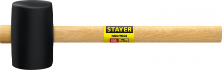 STAYER 680 г, чёрная резиновая киянка (20505-75)