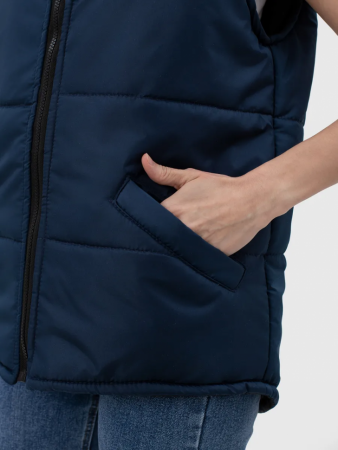 Жилет универсальный с удлинённой спинкой, синий