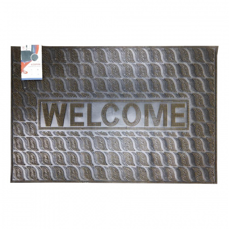 Коврик резиновый 40*60 (Welcome) желтый (Bay) (30)