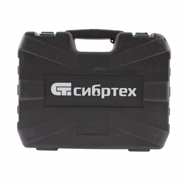 Набор инструмента, 1/2", 1/4", пластиковый кейс, 108 предметов Сибртех Набор инструмента, 1/2", 1/4", пластиковый кейс, 108 предметов Сибртех