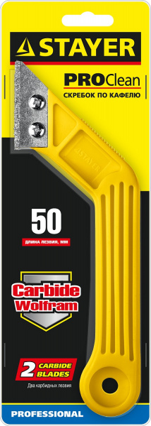 STAYER 200 мм, карбид вольфрама, скребок по кафелю, Professional (33415)