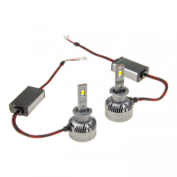 Автолампа H1 S6 LED Chip 3570 48W 3800lm 6000K с кулером (2шт) 12-24V / 1/50