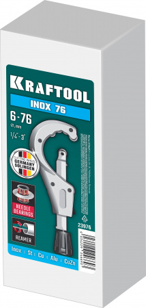 KRAFTOOL INOX-76, 6-76 мм, на подшипниках, труборез для нержавеющей стали (23976)
