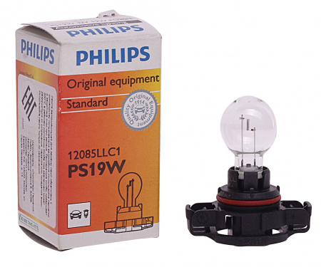 Автолампа PS19W (PG20/1) HALOGEN LongLife 12V PHILIPS /1/15