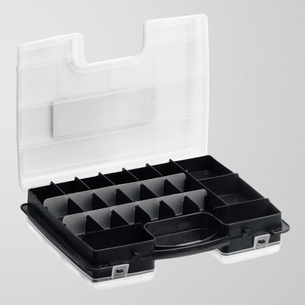 СИБИН 295 х 220 х 76 мм, Пластиковый двухсторонний органайзер (38028)