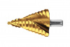 URAGAN 6-52мм, 12 ступеней, винтовая спираль, сверло ступенчатое(29658-6-52-12)
