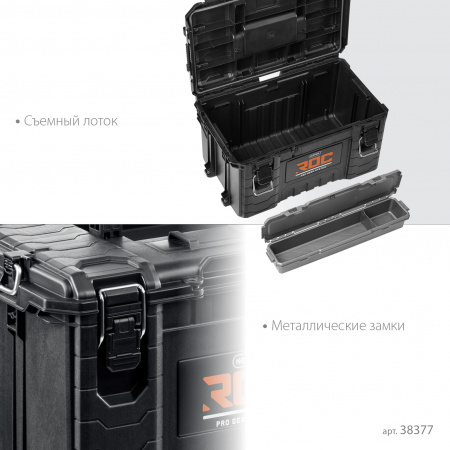 KETER ROC PRO GEAR 2.0 (22″) пластиковый ящик с крышкой (38377)