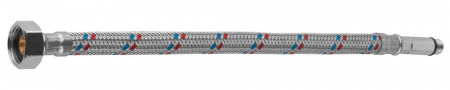 ЗУБР 1/2″, 1.2 м, гайка-штуцер, Гибкая подводка для смесителей с удлиненным штуцером (51003-120)