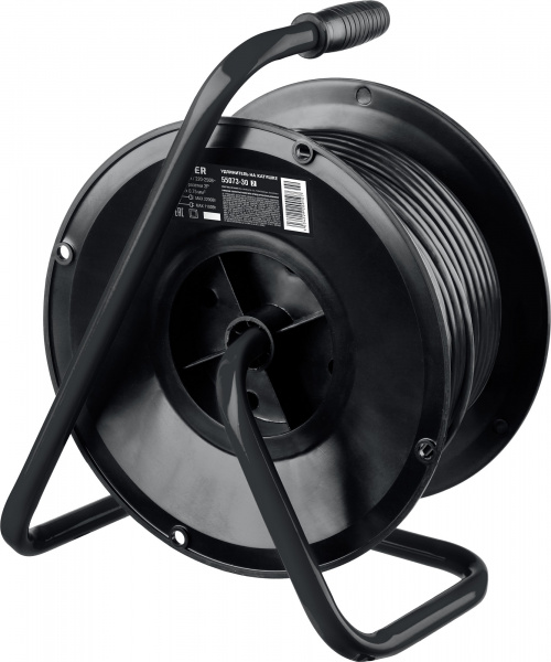 STAYER S-207, ПВС, 2 х 0.75 мм2, 30 м, 2200 Вт, удлинитель на катушке (55073-30)