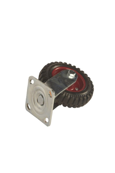 Колесо большегрузное поворотное PS 160 мм резина с протектором (F) Колесо большегрузное поворотное PS 160 мм резина с протектором (F)