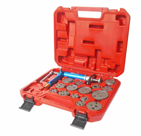 НАБОР JTC-4687 для обслуживания тормозных цилиндров  (пневмопривод+15 адаптеров) НАБОР JTC-4687 для обслуживания тормозных цилиндров  (пневмопривод+15 адаптеров)