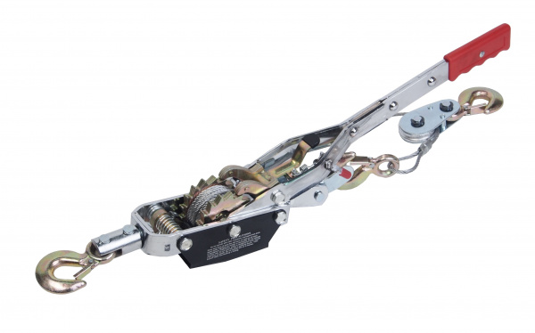 Лебедка RF-TRK8041-4 рычажная тяговая с доп. спусковым механизмом, 4т (двойное зубч. колесо,диаметр троса-5мм,длина троса- 1.75/3.5м) ROCKFORCE /1