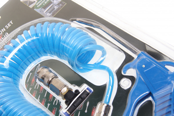 Пистолет RF-SG-01 обдувочный со шлангом и фитингами-переходниками для грузовых а/м (сопло-120мм, шланг-5м), в блистере ROCKFORCE /1