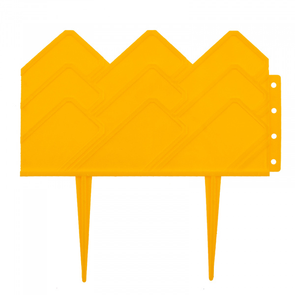 Бордюр "Кантри", 14 х 310 см, желтый, Россия, Palisad