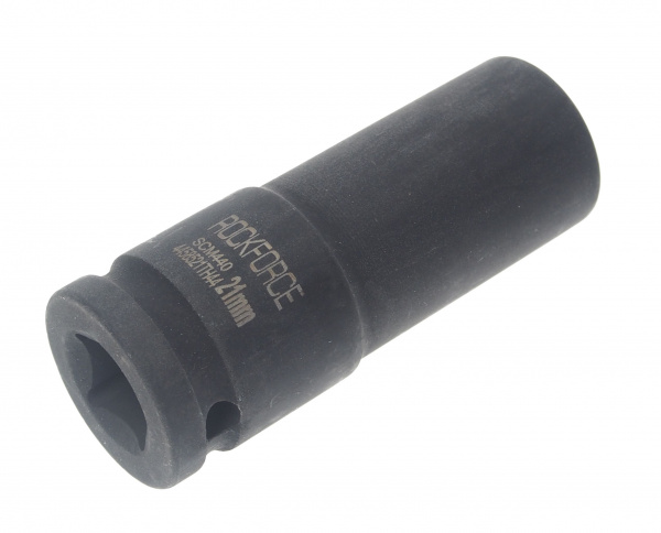 Головка торцевая 21мм 1/2" 6-гранная ударная удлиненная  L=80мм тонкостенная сталь повышенной прочности 440SCM ROCKFORCE RF-4458521TH44 /1