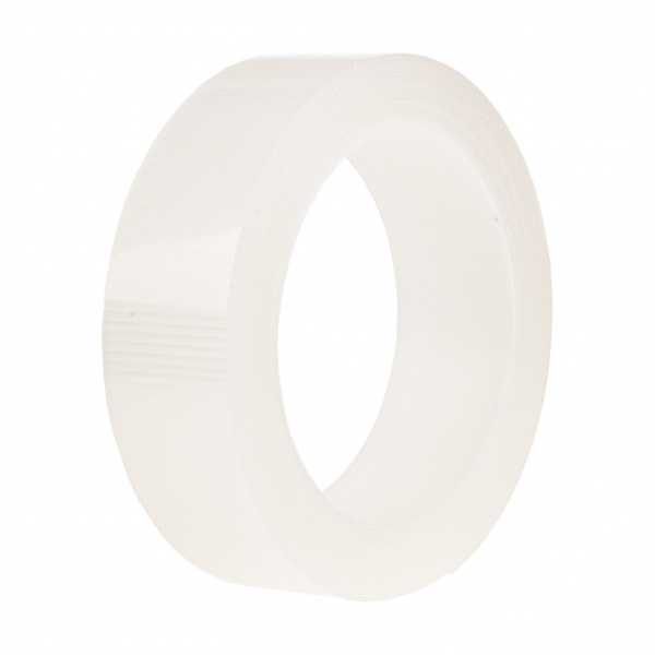 Скотч двухсторонний EW-103 NANO набор 2шт. (30мм х 5м, 0,8мм армированный, 30мм х 3м, 0,8мм прозрачный ) многоразовый сверхсильный  MEGAPOWER /1/10