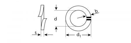ЗУБР DIN 127, 4 мм, цинк, 5 кг, пружинная шайба (303850-04)