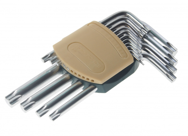 Набор ключей RF-5151 TORX Г-образных, 15пр.(Т6- Т10,Т15,Т20,Т25,Т27,Т30,Т40,Т45,Т50,Т55,Т60)в пластиковом держателе ROCKFORCE /1 Набор ключей RF-5151 TORX Г-образных, 15пр.(Т6- Т10,Т15,Т20,Т25,Т27,Т30,Т40,Т45,Т50,Т55,Т60)в пластиковом держателе ROCKFORCE /1