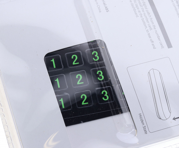 Визитка парковочная 3R-2154 на 2 номера телефона поворот 360* (скотч) 3R /1/40