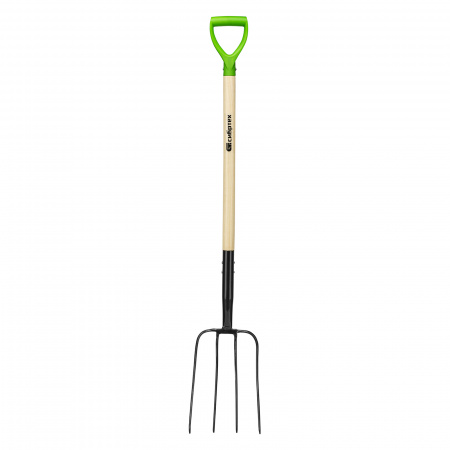 Вилы 4-рогие, сенные, кованые, 210х340х1260 мм, деревянный лакированный черенок Сибртех