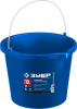 ЗУБР 12 л, первичный высокопрочный пластик, с носиком, Усиленное строительное ведро, ПРОФЕССИОНАЛ (06091-12)