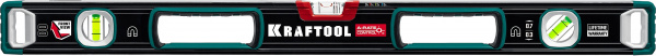 KRAFTOOL A-RATE CONTROL, 800 мм, точность 0.3 мм/м, с зеркальным глазком, сверхпрочный магнитный уровень (34988-80)