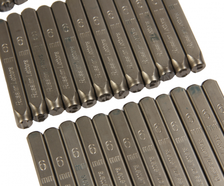 JTC Клейма буквенные кириллица 6мм (HRC 60+-2град. DIN 1451) JTC