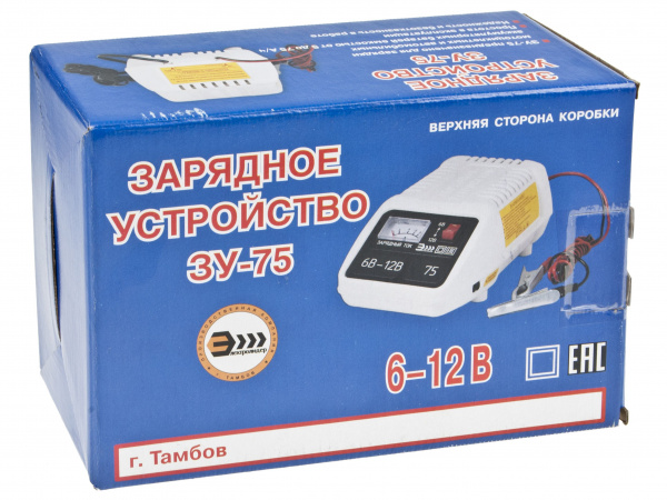 Зарядное устройство ЗУ-75-6/12 для АКБ 6-12V (0-6A) автомат 220V ТАМБОВ /1 Зарядное устройство ЗУ-75-6/12 для АКБ 6-12V (0-6A) автомат 220V ТАМБОВ /1