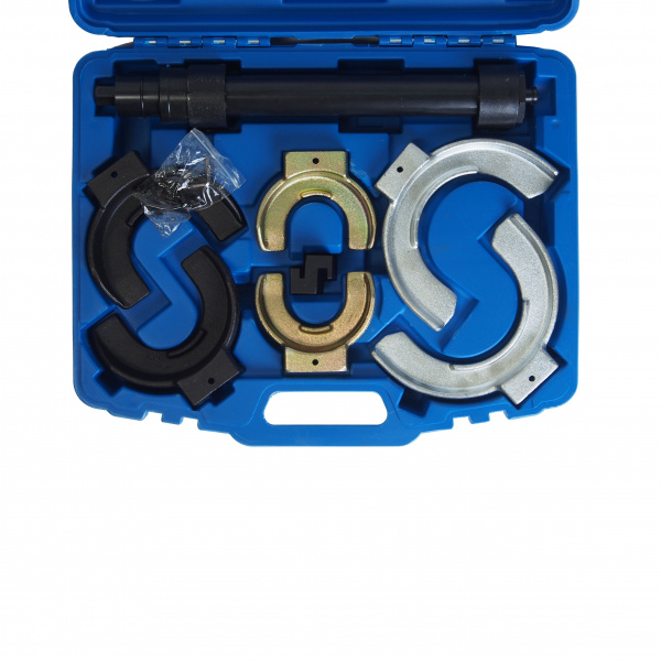 Стяжка пружин RF-908T8 универсальная с тремя комплектами получаш (80-115, 110-150, 140-195мм), в кейсе ROCKFORCE /1