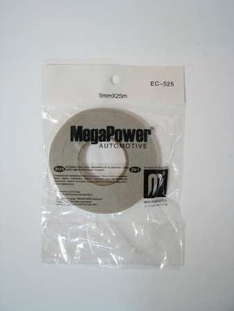 Скотч двухсторонний EC-525 CLEAR 5мм х 25м (тонкий) MEGAPOWER 1/10/580 HIT