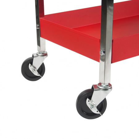 JTC Тележка инструментальная 3 секции красная с открытым отсеком JTC