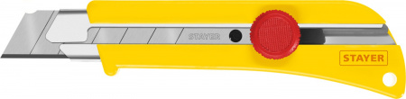 STAYER SK-25, 25 мм, нож с винтовым фиксатором, Professional (09173)