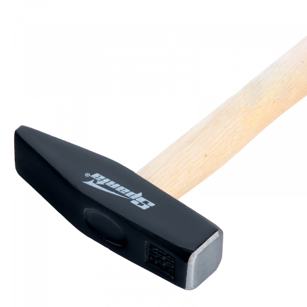 Молоток слесарный, 600 г, квадратный боек, деревянная рукоятка Sparta