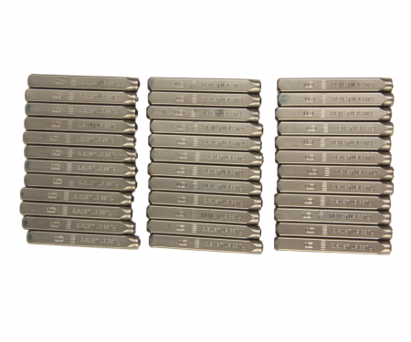 JTC Клейма буквенные кириллица 6мм (HRC 60+-2град. DIN 1451) JTC