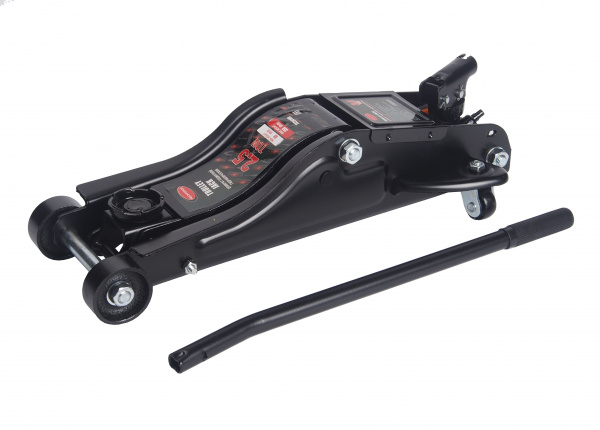 Домкрат гидравлический RF-T825010R, подкатной низкопрофильный 3т (h min 85мм,h max 385мм), в кейсе  ROCKFORCE /1