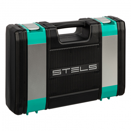 Набор инструментов 1/2", 1/4", CrV, 12 гранные головки, пластиковый кейс, 82 предмета Stels