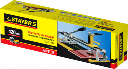 STAYER 420 мм, ручной плиткорез с круговым резаком (3310-48)